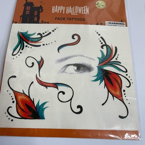 Halloween day of the dead face tattoos (3) temporary tattoos - Picture 3 of 6